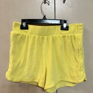 a new day Women's Yellow Terry Shorts
